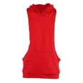 thumbnail image 1 of Hombres Culturismo Stringer Sudadera Con Capucha Entrenamiento Fitness Gimnasio Camiseta Sin Mangas Fitness Chaleco Rojo L, 1 of 8
