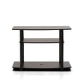 thumbnail image 4 of Soporte para TV Furinno Turn-Tube, sin herramientas, elevado, 2 niveles, marrón/negro, 4 of 4