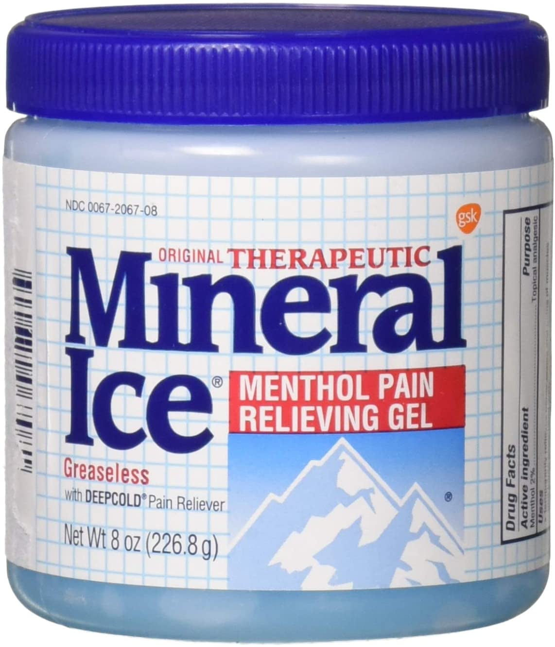 Therapeutic Mineral Ice Pain Relieving Gel, DeepCold Pain Reliever By Brand Therapeutic