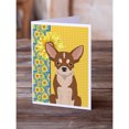 thumbnail image 2 of Summer Sunflowers Red and White Chihuahua Greeting Cards and Envelopes Pack of 8 7 in x 5 in, 2 of 3