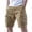 ZA-Khaki-cargo shorts for men, variant on Yourumao Men's Cargo Shorts Elastic Waist Bermuda Shorts Loose Knee Length Pants Solid Summer Shorts for Weekend Casual with Pockets