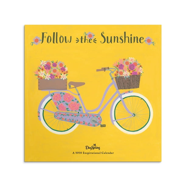 DaySpring Follow The Sunshine 2020 Wall Calendar