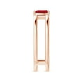 thumbnail image 3 of ANGARA Natural Tilted Pear Ruby Solitaire Parallel Split Shank Ring in 14K Rose Gold for Women (Size-6x4mm) | July Birthstone, Birthday, Anniversary, Jewelry Gift for Women | Natural Ruby Ring, 3 of 9