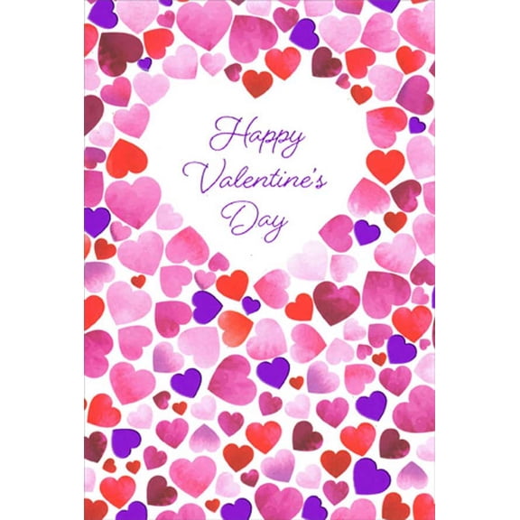 Pictura White Heart Surrounded by Colorful Hearts Valentine's Day Card for Someone Special
