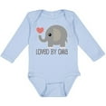 thumbnail image 3 of Inktastic Grandchild Loved by Oma Boys or Girls Long Sleeve Baby Bodysuit, 3 of 5