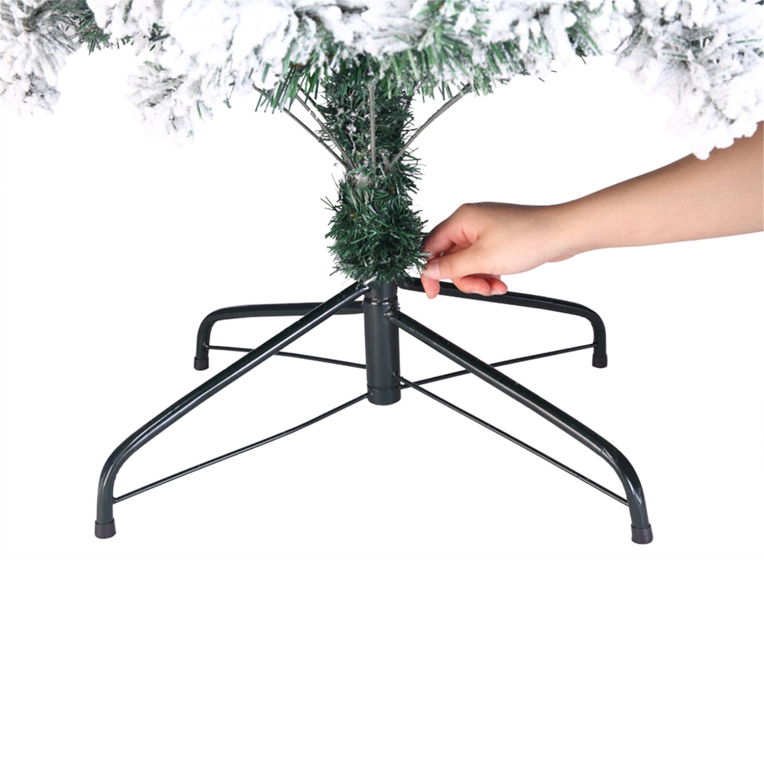 Kepooman 7ft Pvc Flocking Christmas Tree 1300 Branches Spread Out Naturally Tree Kepooman 7ft Pvc Flocking Christmas Tree 1300 Branches Spread Out Naturally Tree