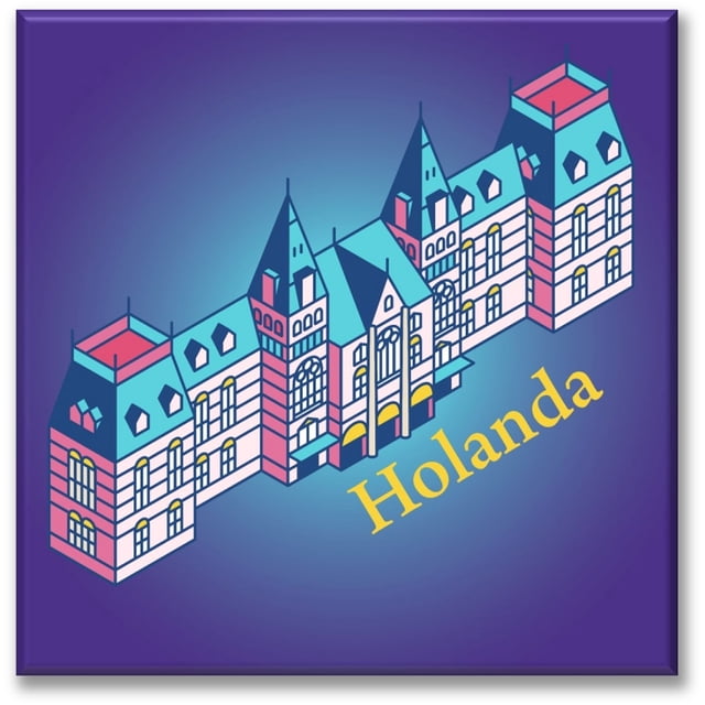 Cuadro Canva Listo Para Colgar Tipo Galería Rijksmuseum En Holanda 80X80 cm