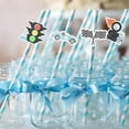 thumbnail image 6 of 50PCS Caring Car Party Straw Decor, Racing Cars Themed Birthday Party Decorations Vintage Race Car Flag Traffic Light Party Favors Straws for Fast One Party Two Fast Party Baby Shower Birthday Party, 6 of 7