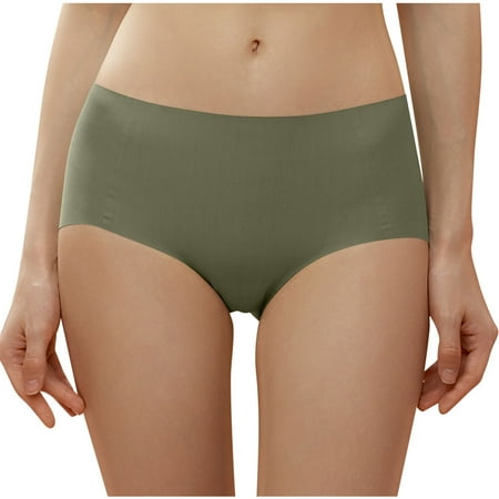 Erwazi Women s Seamless Hipster No Show Invisible Ice Silk Stretch Underwears Pack Bikini Underwear Panty