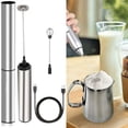 thumbnail image 2 of Usb Electric Milk Frother Foam Maker Egg Whisk Mixer Handheld Rechargeable Tool, 2 of 7