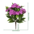 thumbnail image 4 of Clearance!1 Pcs Artificial Impatiens Flowers for Outdoors Faux Impatiens Bushes White Silk Flowers Greenery Artificial Impatiens Bouquet for Patio Lawn Garden Pot Hanging Basket Porch Decoration, 4 of 10