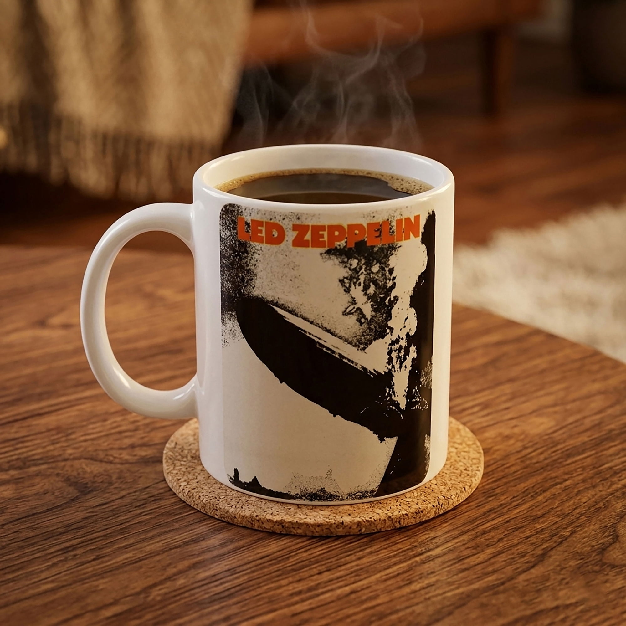 Pyramid America: Led Zeppelin - 11oz Ceramic Mug - Coffee & Tea Cup, Classic Rock Band Art, Microwave-Dishwasher Safe, Music Fan Collectible, Licensed