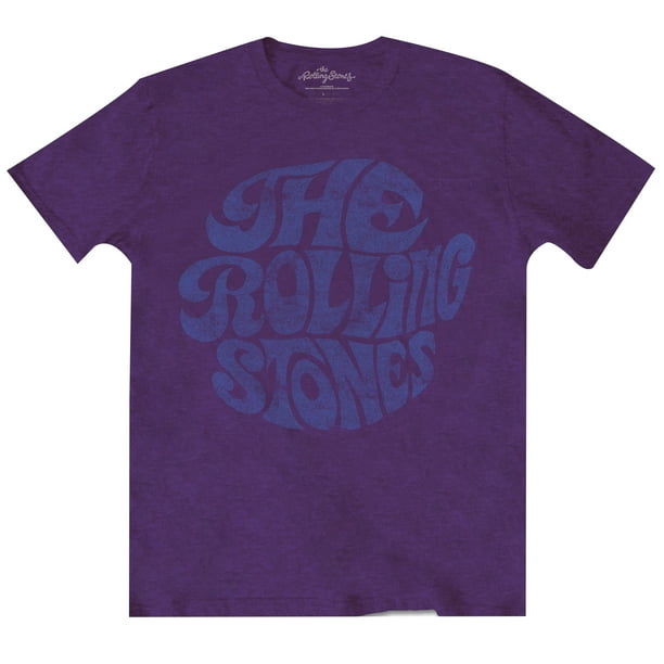 The Rolling Stones - Camiseta 70s Vintage para Adultos Unisex (Morado)