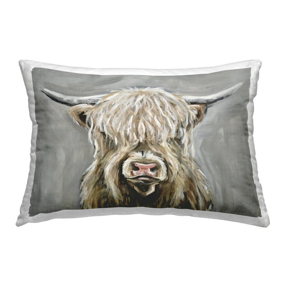 Stupell Industries Traditional Cattle Portrait Decorative Printed Throw Pillow Design by Lee Keller