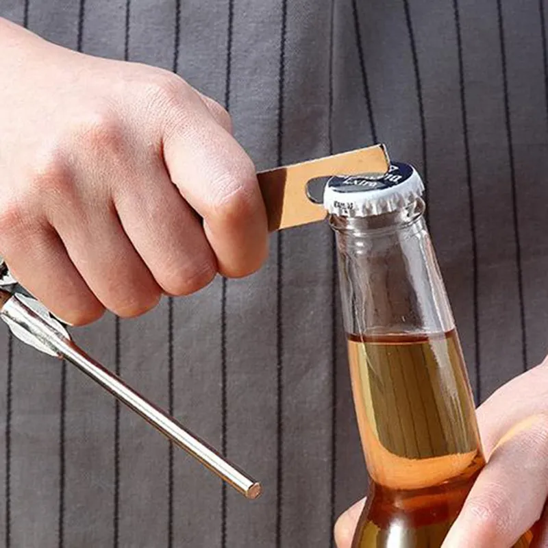 Multifunctional Stainless Steel Food Can Tin Manual Bottle Opener Weak Hand Kitchen Accessory Supplies Gadgets Knives Tool Set