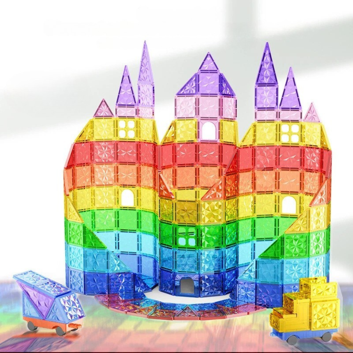 Jeux Magnétiques Coodoo 40 Pièces - Blocs Construction Enfants STEM Montessori