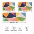 thumbnail image 2 of Yayeee Pillowcase Standard Size Set of 2 Satin Wrinkle Resistant Pillow Case, Minimalist Triangles, 2 of 7