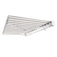thumbnail image 5 of Awntech 12 Ft Destin Manual Heavy Duty Patio Retractable Awning with Protective Hood (144in x 10.38in x 120in), Gray/White Stripe, 5 of 8