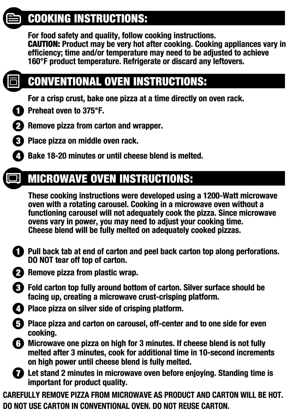 Great Value Microwavable Thin Crust Pepperoni Pizza, 7.2 oz (Frozen)