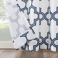 thumbnail image 4 of Sun Zero 84" x 54" Indigo Trellis Outdoor Curtain With Grommets, 4 of 6