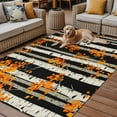 thumbnail image 2 of Fsddascl Watercolor Forest Orange Leaves Outdoor Rug for Patio/Deck/Porch, Non-Slip Large Area Rug 4 x 6 Ft, Fall Tree Trunk Indoor Outdoor Rugs Washable Area Rugs, Reversible Camping Rug Carpet, 2 of 5