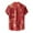 A Red, variant on Button Up Shirt Men Lightweight Stand Up Collar Short Sleeve Print Shirts Relaxed Fit Casual Men's Shirts