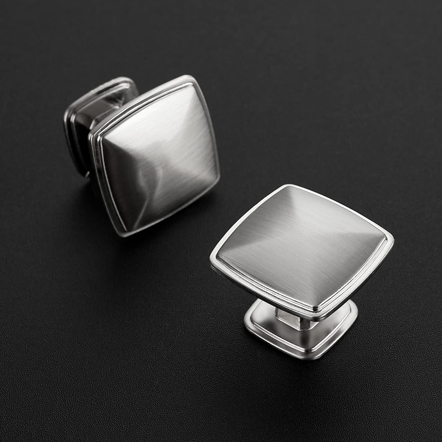 20 Pack Brushed Nickel Kitchen Cabinet Knobs - Silver Knobs for Cabinets, Drawers, Dressers & Closet Doors