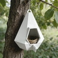 thumbnail image 2 of HEFEIYI Futuristic Style LED Illuminated Garden Bird Feeder For Outdoor And Night Viewing, 2 of 4