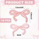 thumbnail image 2 of Uxcell 15Pcs Parches de Lazo para Planchar Lindos Parches Bordados Rosa Claro 3x2", 2 of 7