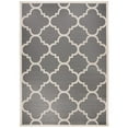 thumbnail image 4 of Safavieh Courtyard Becky Quatrefoil Indoor/Outdoor Area Rug, 5'3" x 7'7", Grey/Beige, 4 of 10