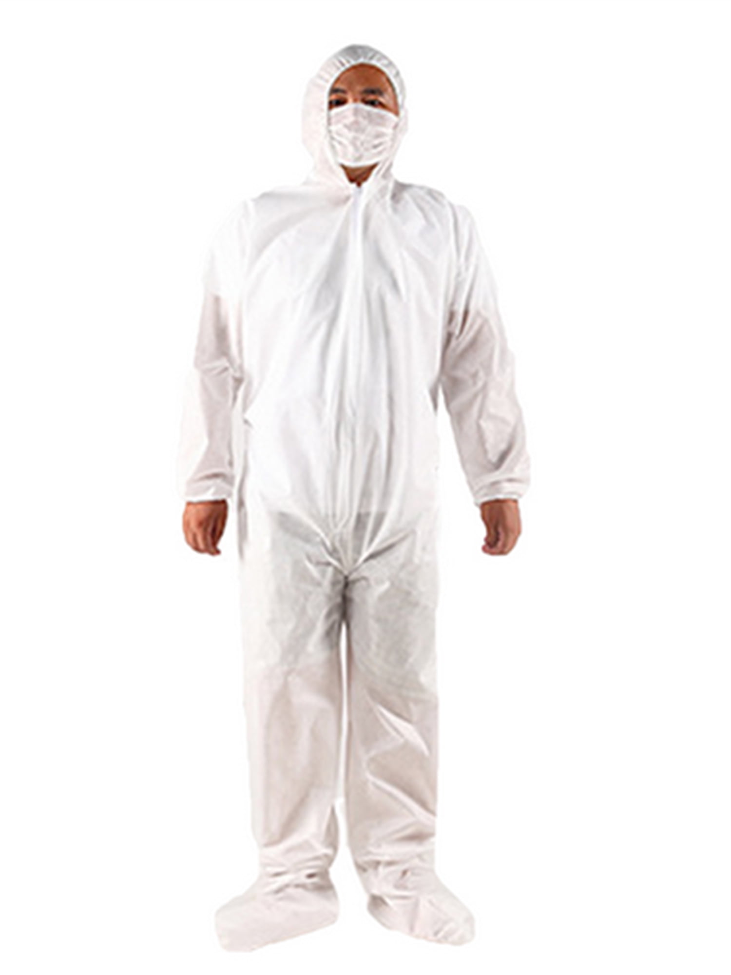 Citgeett Citgeett Unisex Disposable Protective Suit Hooded Coverall