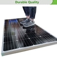 thumbnail image 3 of ECO-WORTHY 100 Watt 12 Volt Monocrystalline Solar Panels (Compact Size), 3 of 9