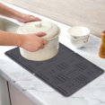 thumbnail image 4 of Adjustable Dish Drying Mat Sure Here's A Product Title for Drain Described Convenient Foldable Heat Resistant Silicone Pad Kitchen Counter Spill, 4 of 8