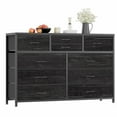 thumbnail image 3 of Twister.CK TV Stand for TVs up to 55", Storage Dresser Cabinet with 10 Drawers, Chest of Drawers for Living Room Bedroom Hallway, Black, 3 of 8