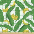 thumbnail image 2 of Ambesonne Nature Fabric by the Yard Upholstery, Banana Art, 1 Yard, Hunter Green Yellow, 2 of 5