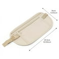thumbnail image 2 of 2 piezas Cinturón de dinero de viaje seguro, porta pasaporte antirrobo Cartera de viaje para hombres y mujeres, Cartera de cinturón oculta debajo de la ropa, 2 of 5