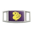 thumbnail image 1 of Hidden Temple Purple Parrots Rectangular Shoe Shoelace Shoe Lace Tag Runner Gym Charm Decoration, 1 of 1