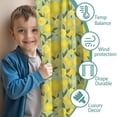 thumbnail image 3 of Blackout Kids Curtains,Yellow Lemon Fruit Slices LightGreen Pattern Childrens Insulated Curtains Set Of 2,Bedroom Essentials,Toddler Room Decor 42"x54", 3 of 5