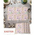 thumbnail image 6 of Easter Placemats Set of 4, Bunny Easter Eggs Placemat for Dining Table Decorations, Spring Flowers Place Mats, Spring Table Mats for Kitchen Dinner Seasonal Holiday Party Decor, 6 of 6