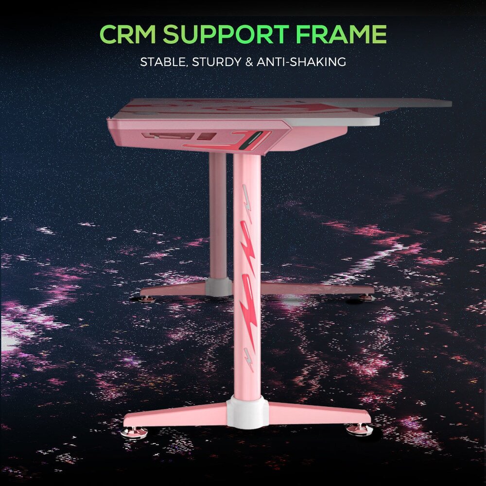 Gaming LShape Desk, Top Material Manufactured Wood, Top Material Details P2PB Materials