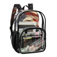 thumbnail image 5 of ALAZA Clear Backpack Eagle with Flag PVC Transparent BookBag, 5 of 7