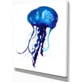 thumbnail image 2 of Méduse Bleu Foncé Aquarelle - Impression sur Toile Animal, 2 of 3