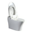 thumbnail image 2 of Vanity Art Smart Toilet with Elongated Slow Down Heated Seat | Control Electric Bidet Toilet Seat with Power Backup, Night Light, Tankless Foot Sensor, Super siphonic, and Auto Flush, 2 of 14