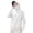 White, variant on Bovxnpu Women's Long Sleeve Sun Protection Shirts, Lightweight Womens Activewear Breathable Sunscreen Hoodie Workout Tops, Ladies Solid Color Hooded Sun Protection Clothing M