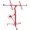 Red, variant on 16FT Drywall Lift 150 lb Sheetrock Panel Hoist, Heavy Duty Steel Drywall Jack Lift with 360° Adjustable Telescopic Arm, Locking Wheels, One-Person Ceiling Installation Tool