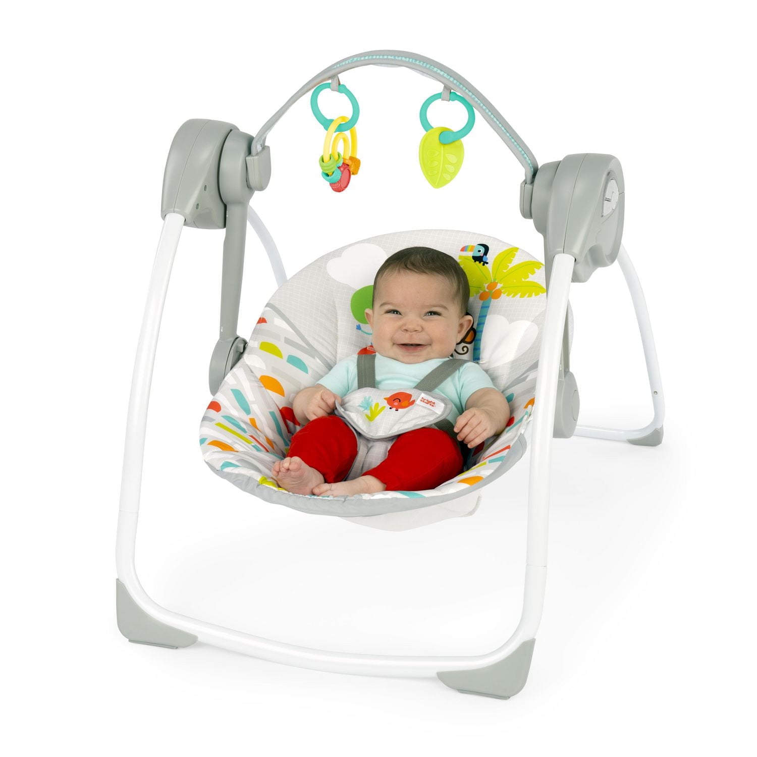 【Limited】SWINGTOYS SWINGBUNNY &amp; SWINGBEA Outsunny 2 in 1 Swing Set for Toddlers with Safety Harness