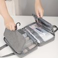 HYYANGUWENTI Spacious Travel Toiletry Bag with Wet/Dry Separation