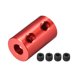 thumbnail image 1 of Acoplamiento de eje de 4 mm a 5 mm Bore L20xD12 Conector rígido de rueda de motor robot rojo, 1 of 3