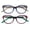 Blue Purple, variant on 2 Pairs Women Optical Frame Translucent Fashion Reading Glasses - Clear Lens Reader ZT105 +1.75