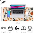 thumbnail image 5 of Long Mouse Pads for Desk,Halloween Pumpkin Spider Pattern Desk Mats on Top Of Desks, Desk Mouse Pad Extra Large with 3mm Non-Slip Base and Stitched Edge for Gaming,Office,Work,Home 35.4x15.7in, 5 of 5